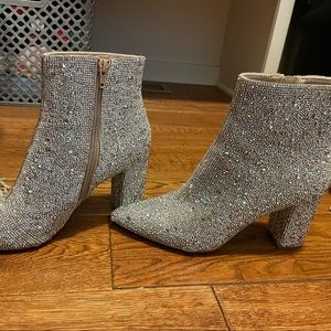 SOLD-Betsey Johnson Cady Rhinestone Booties